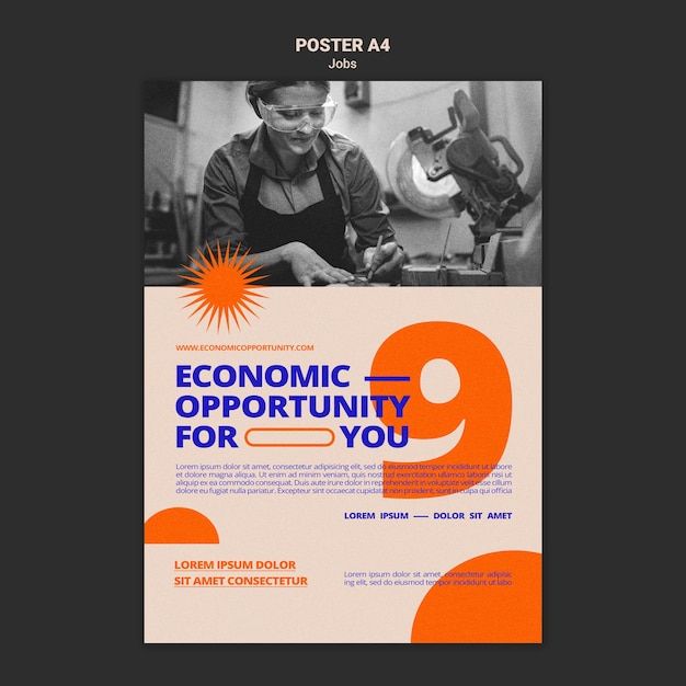 Modello di stampa per opportunità di lavoro
