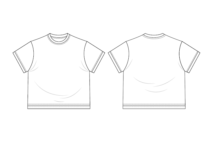 PSD gratuito modello di t-shirt isolato