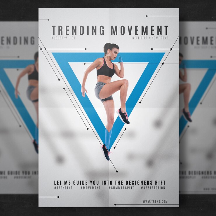 PSD gratuito modello di volantino di fitness