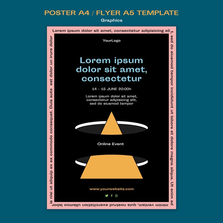 PSD gratuito modello di volantino grafico