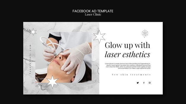 Modello facebook della clinica laser