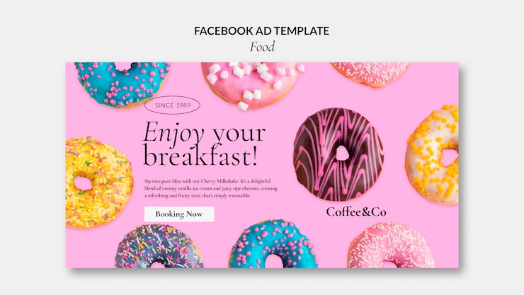 PSD gratuito modello facebook per ristorante di cibo delizioso