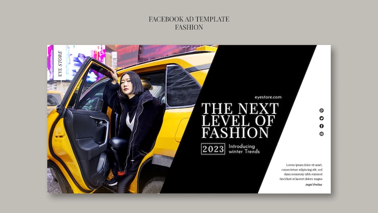 PSD gratuito modello facebook tendenze moda