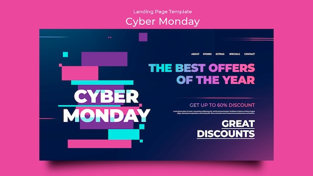 Modello gradiente cyber monday