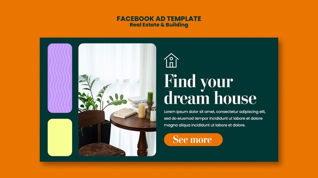 Modello immobiliare di design piatto