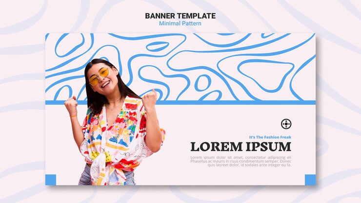 PSD gratuito modello minimo banner modello di progettazione