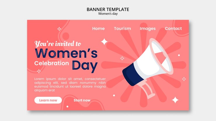 PSD gratuito modello per la festa della donna dal design piatto