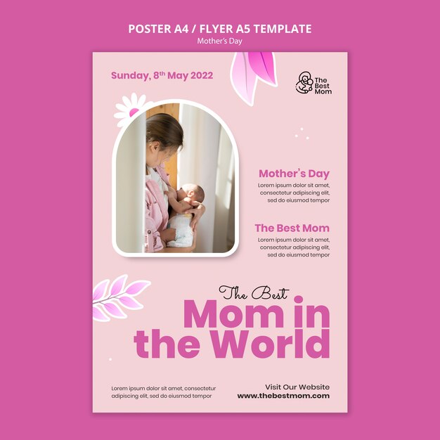 Modello per la festa della mamma
