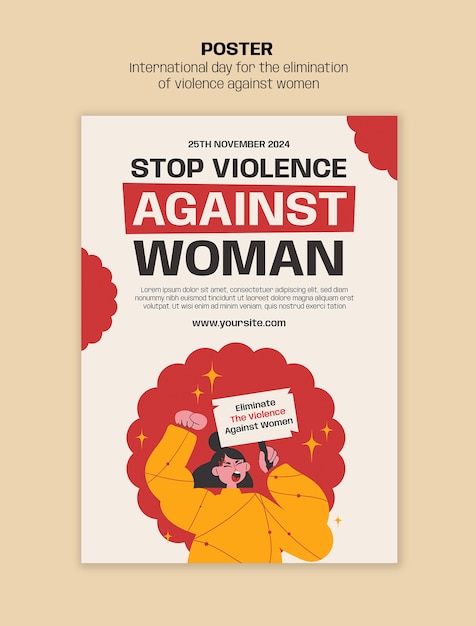 Modello per la Giornata internazionale per l'eliminazione della violenza contro le donne