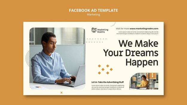 Modello promozionale per social media aziendali di marketing e pubblicità