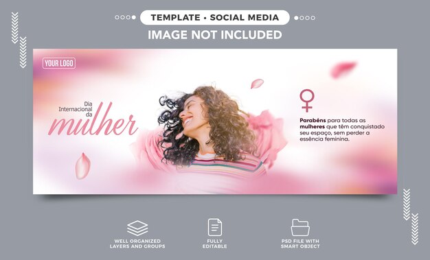 Modello Social Media banner Giornata internazionale della donna