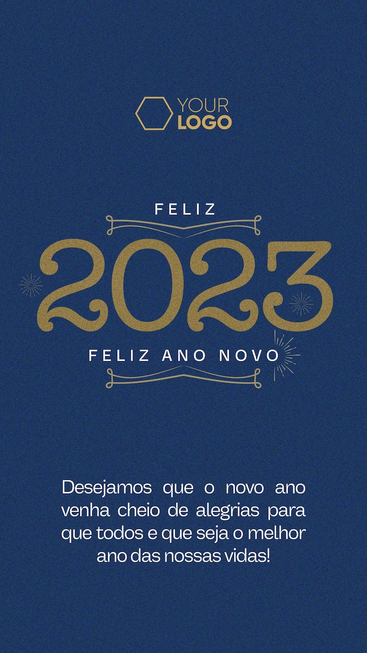 PSD gratuito modello storie di social media felice anno nuovo