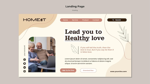 Modello web di saluto
