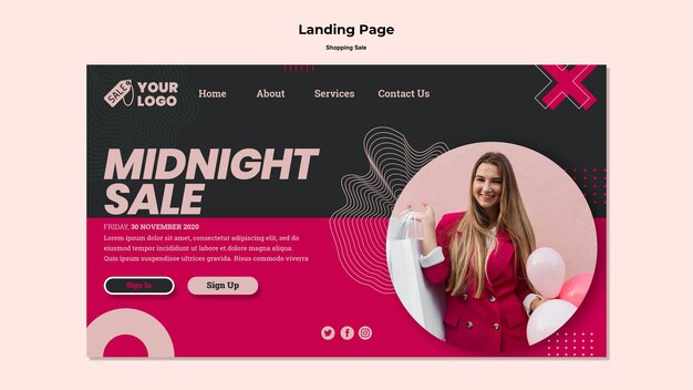 Modello web di vendita di acquisto