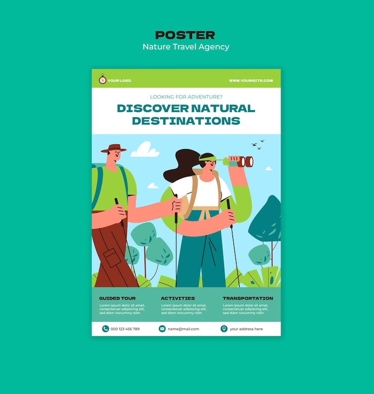 PSD gratuito modelo de actividad en la naturaleza