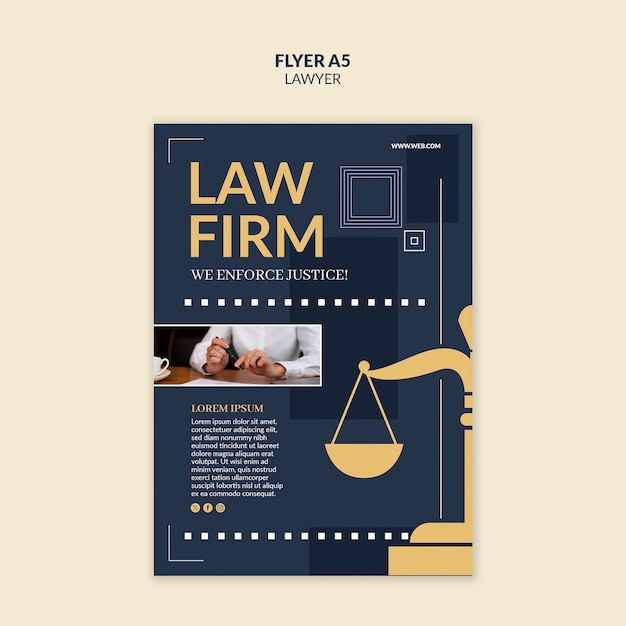 Modelo de bufete de abogados profesionales