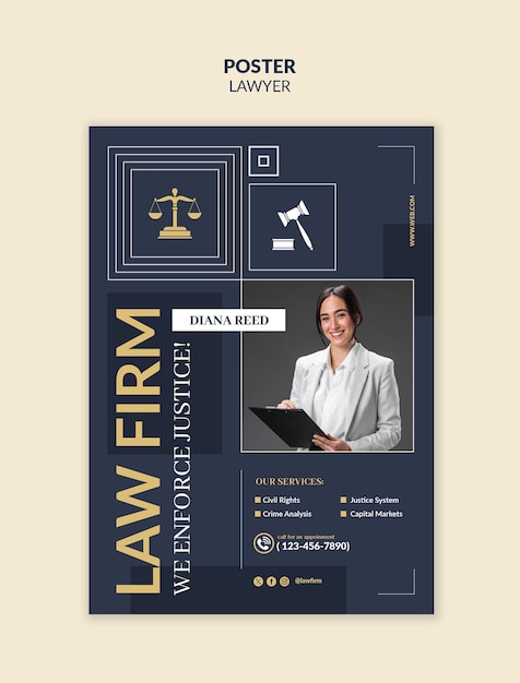Modelo de bufete de abogados profesionales