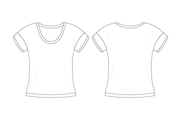 Modelo de camiseta aislado