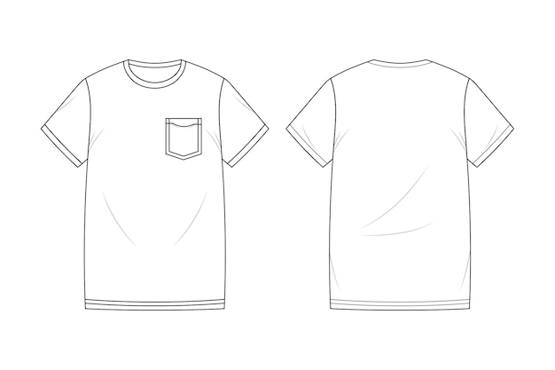 Modelo de camiseta aislado
