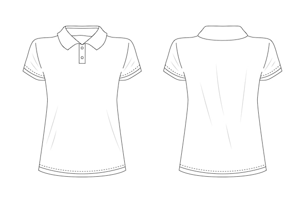 Modelo de camiseta aislado