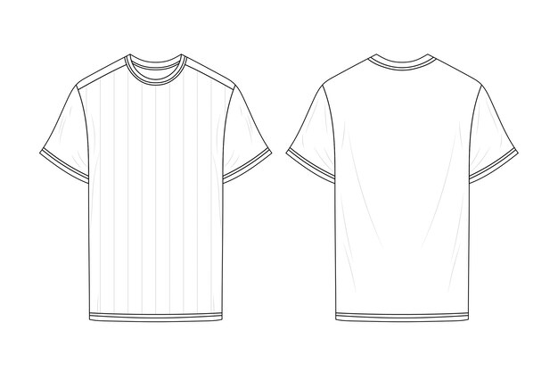 Modelo de camiseta aislado