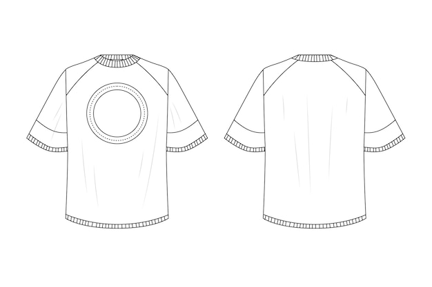 Modelo de camiseta aislado