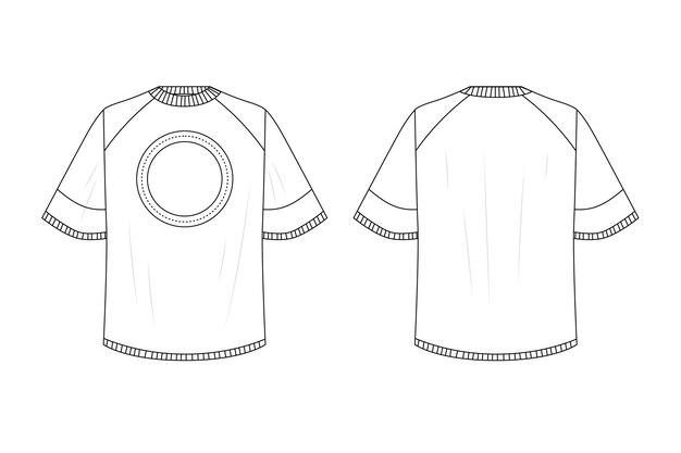 Modelo de camiseta aislado