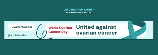 Modelo de concienciación sobre el día mundial del cáncer de ovario