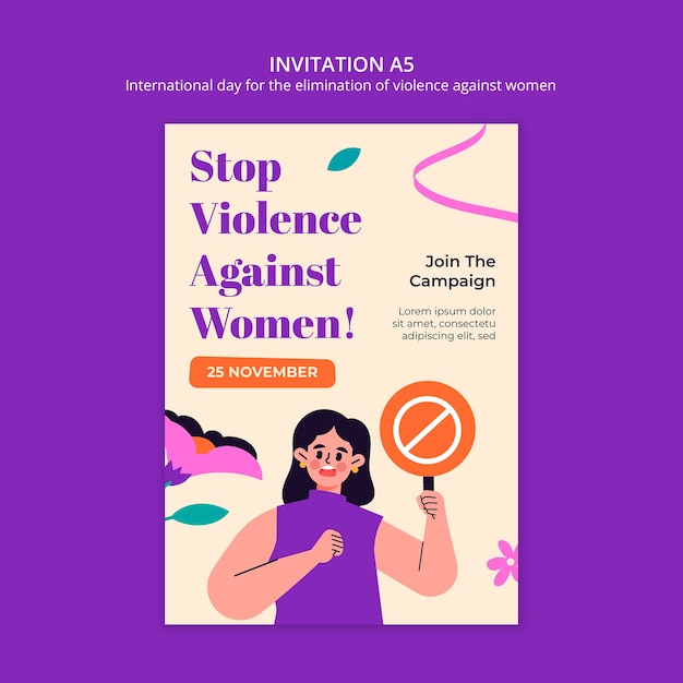 Modelo del Día Internacional para la Eliminación de la Violencia