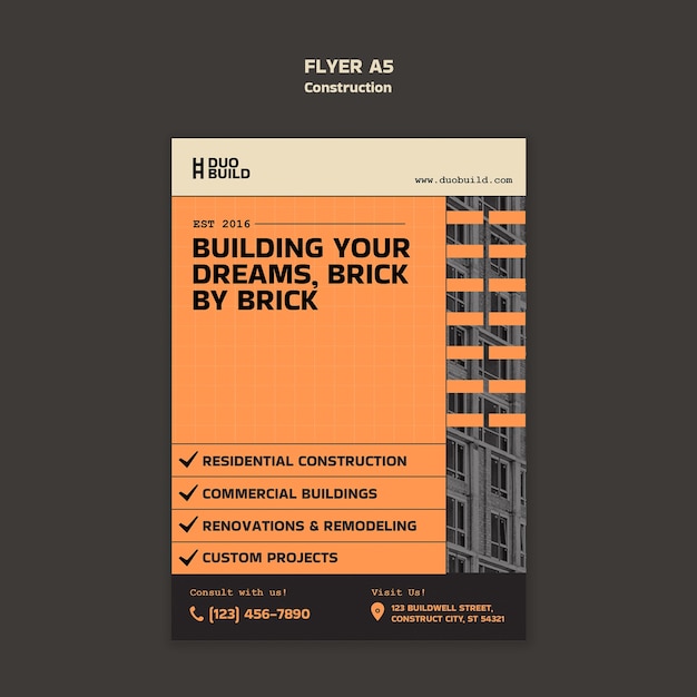 Modelo de empresa de construcción