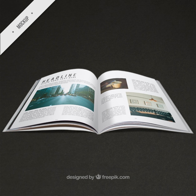 PSD gratuito modelo de revista