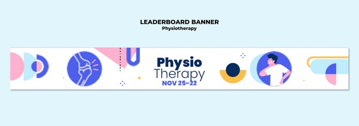 PSD gratuito modelo de tratamiento de fisioterapia