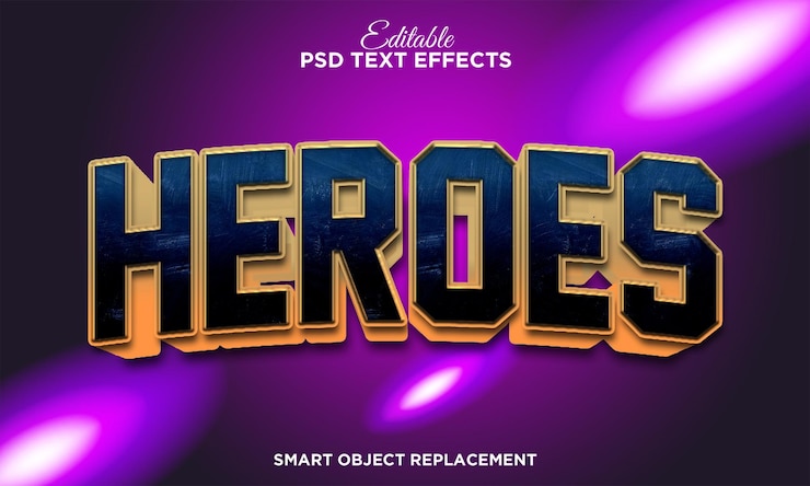 PSD Gratis modern 3d text effect for event title or sport show