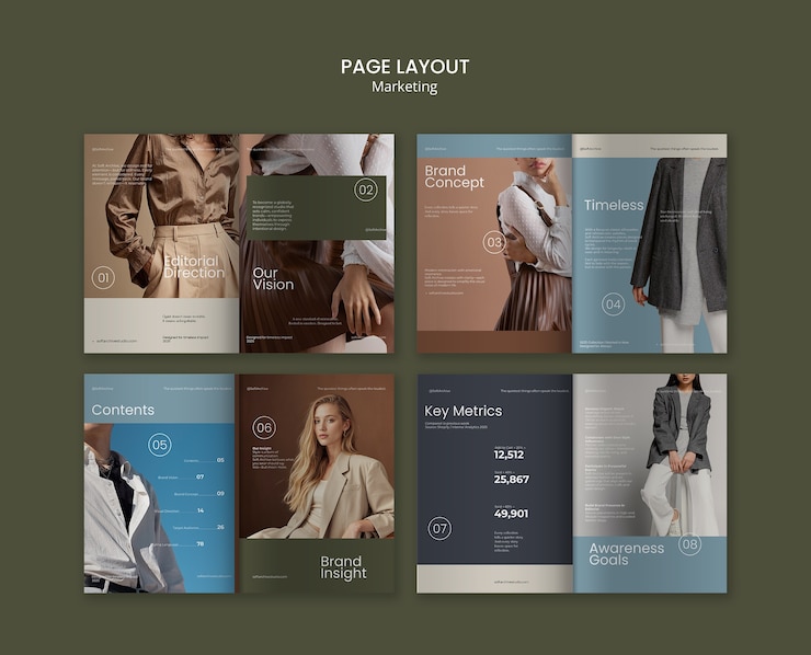 PSD Gratis modern marketing presentation layout template