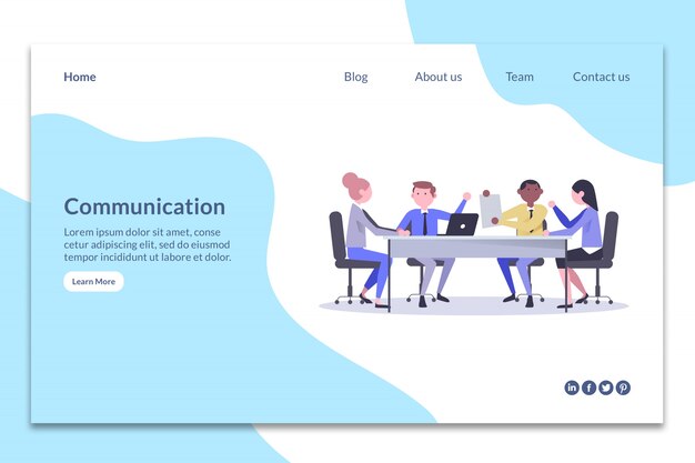 Modern mockup voor bestemmingspagina&#39;s