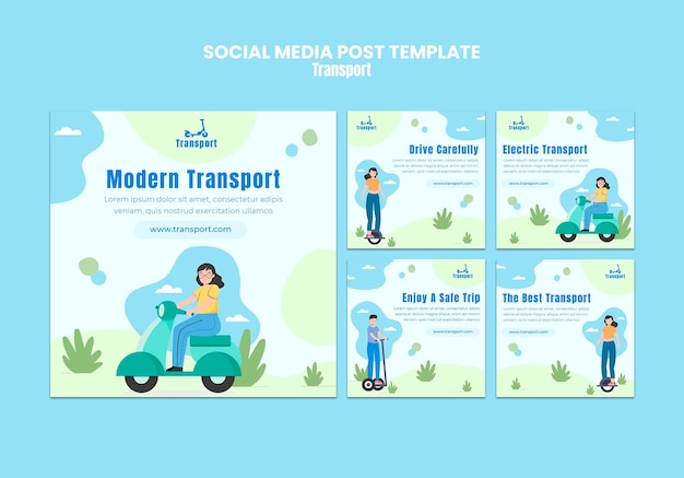 Modern transport op sociale media