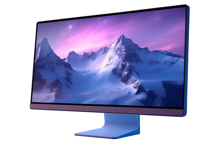 Gratis PSD moderne tv-scherm geïsoleerd