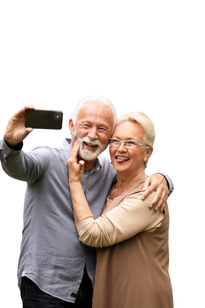 Momentos tiernos de pareja de ancianos