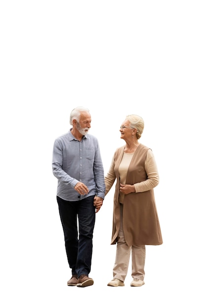 Momentos tiernos de pareja de ancianos