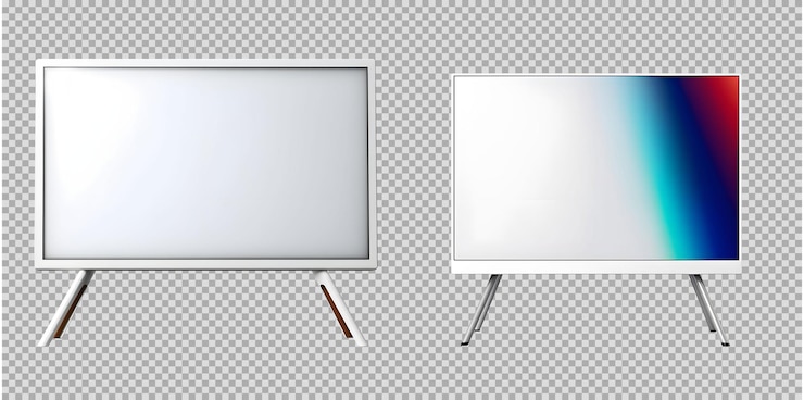 PSD gratuito monitor tv lcd psd isolato su sfondo