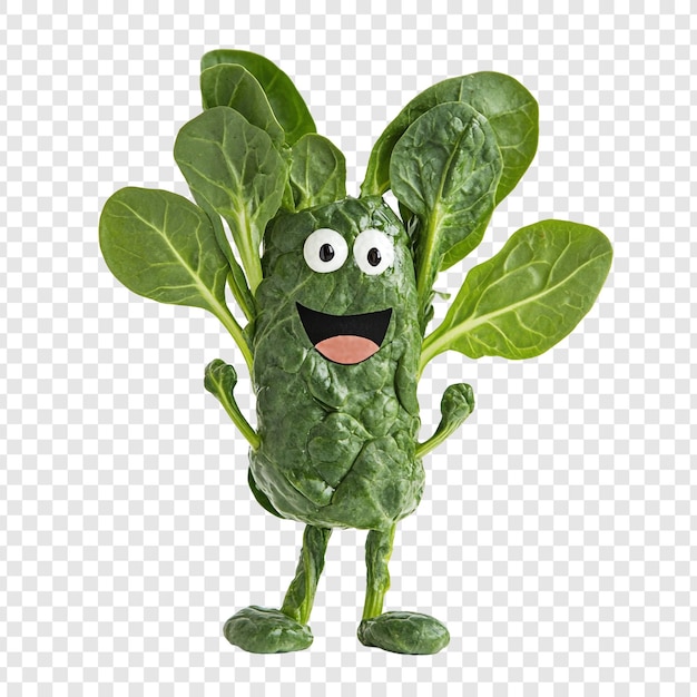 El monstruo de las espinacas felices un personaje vegetariano divertido y saludable