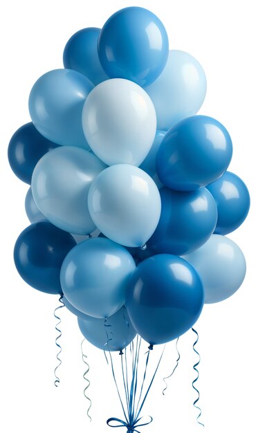 Un montón de globos flotantes aislados