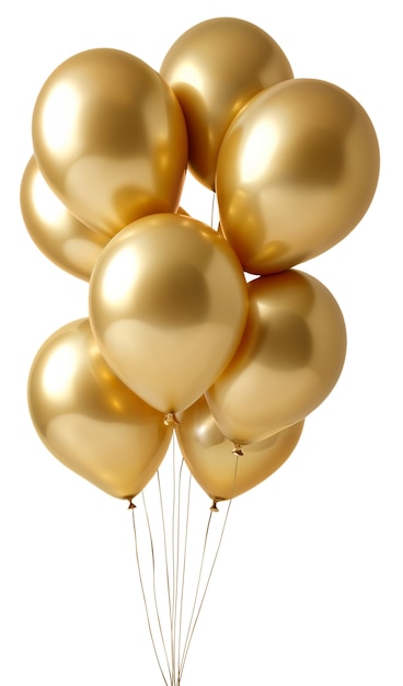 Un montón de globos flotantes aislados