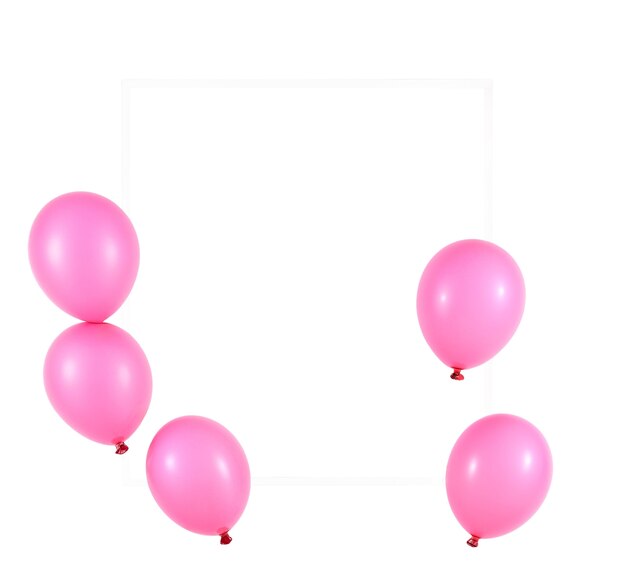 Un montón de globos flotantes aislados