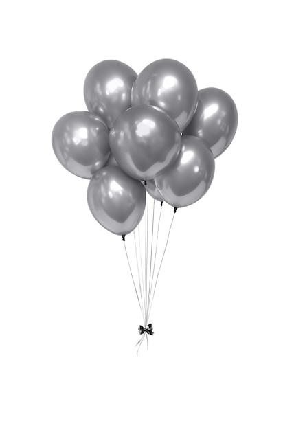 Un montón de globos flotantes aislados