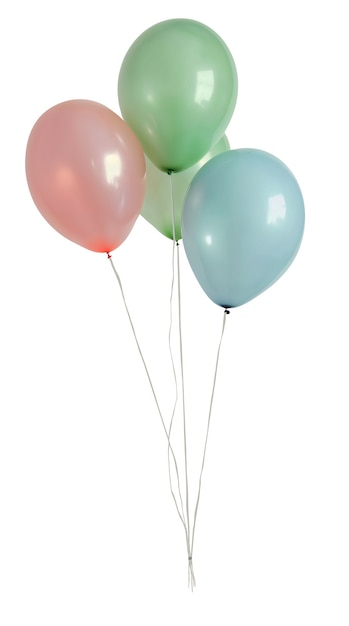 Un montón de globos flotantes aislados