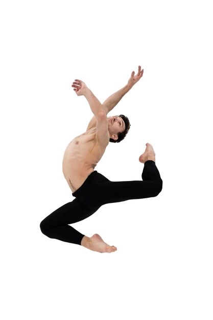 Mooie danseres die choreografie doet