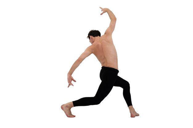 Mooie danseres die choreografie doet