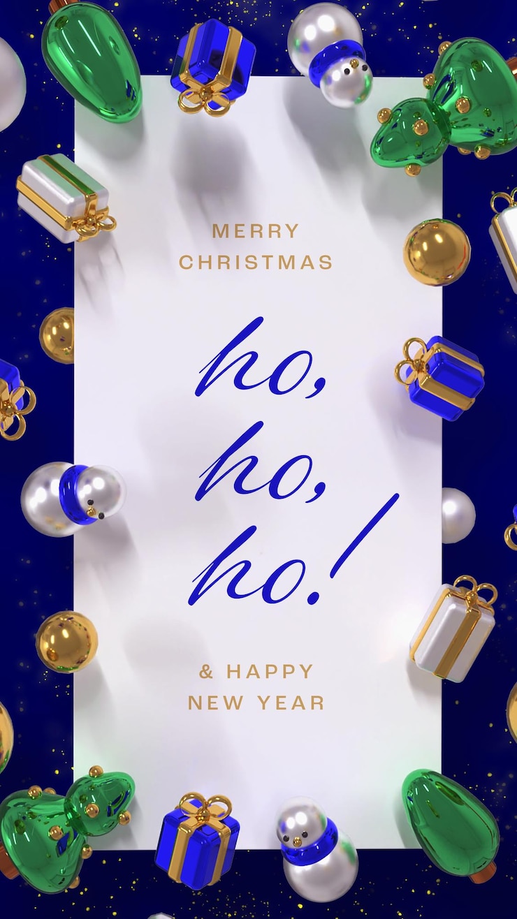 Gratis PSD mooie en realistische kerstbanner sjabloon met 3d-elementen en kopieerruimte