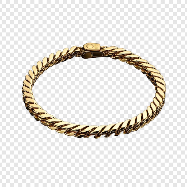 Gratis PSD mooie ontworpen gouden armband geïsoleerd op transparante achtergrond